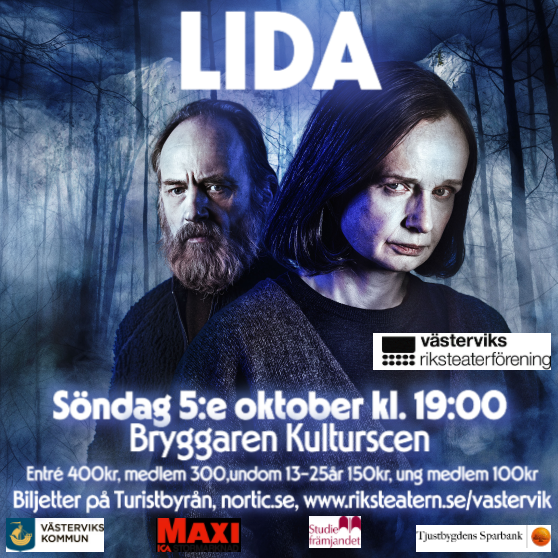 Skådespelarna ser skräckslagna ut på bilden. Det känns som det är något ont som rör sig i bakgrunden