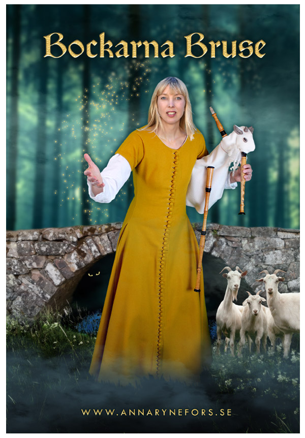 Anna står med sin lyra