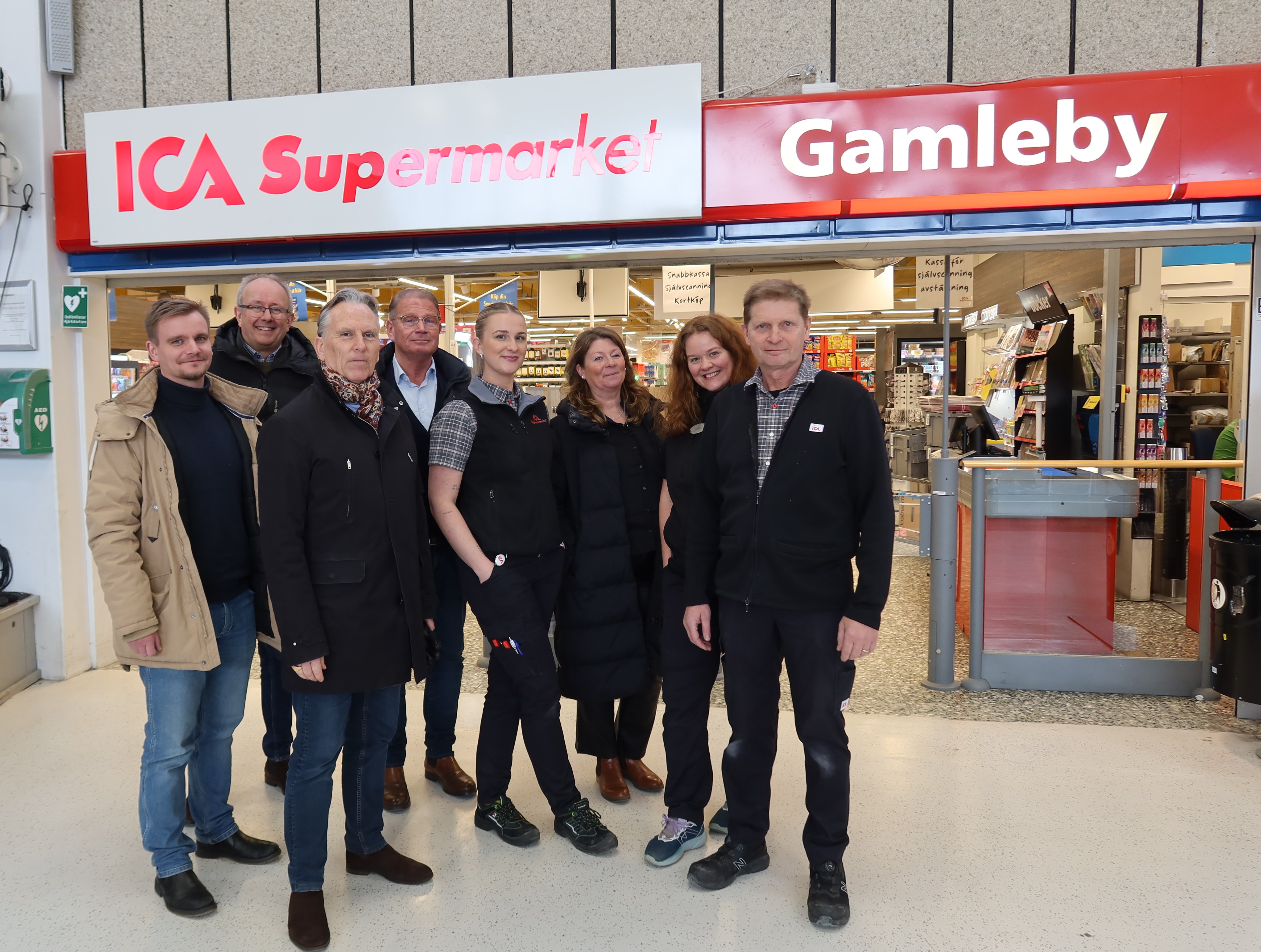 Företagsbesök på Ica Supermarket i Gamleby.