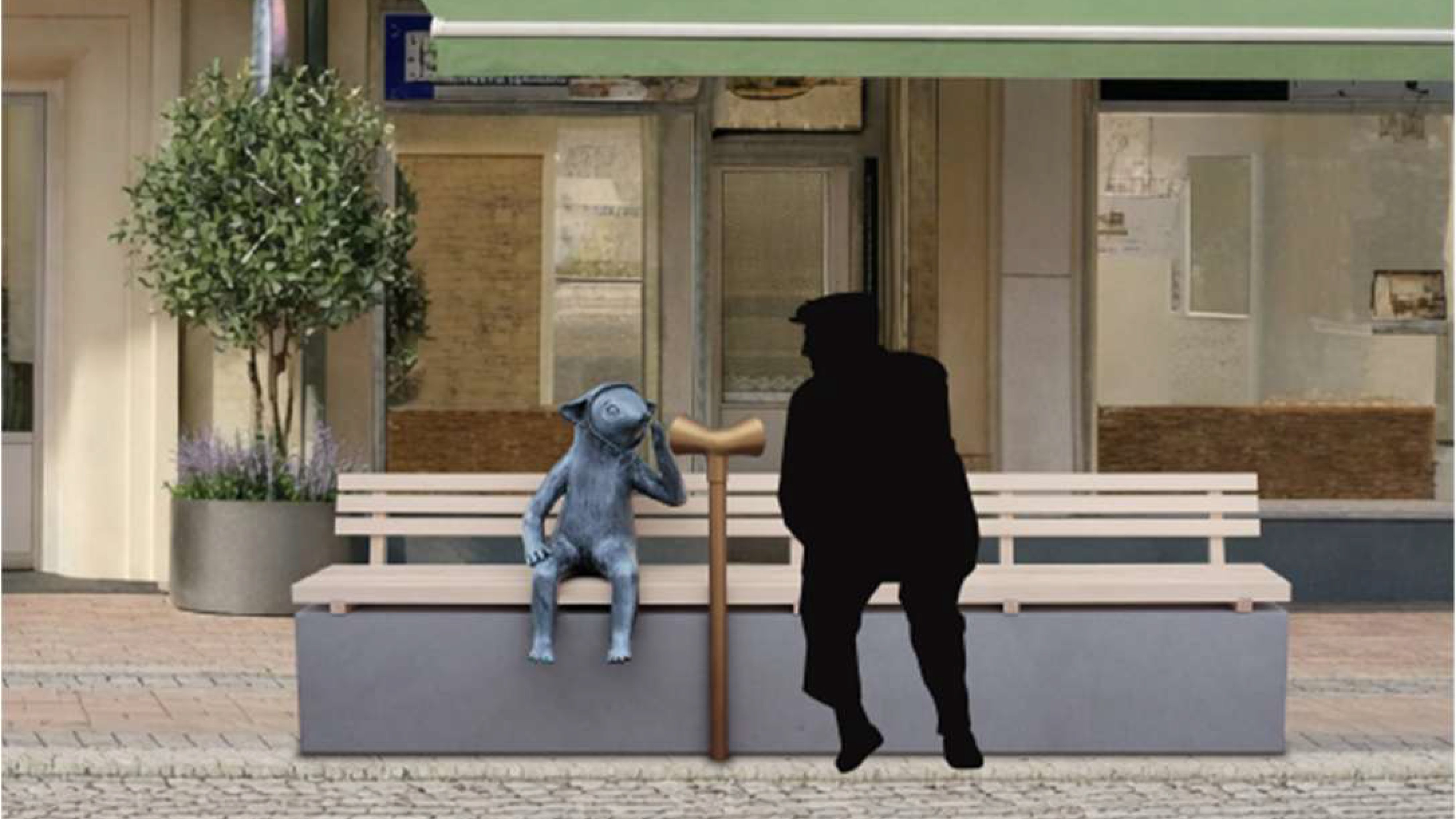 Konstverket på Storgatan.