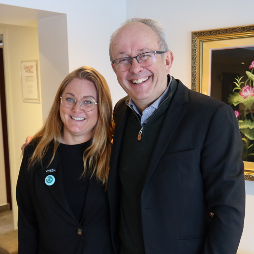 Maria Björkman, Gamleby Företagarförening och Pontus Lindblom, näringslivschef