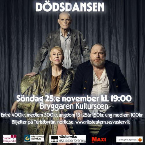 Skådespelana tittar ödesmättat på dig. De ser ut som de har en konflikt. Deras blickar är sorgsna och arga.