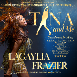 LaGayla Fraizer står framför en blå bakgrund. Hon ser ut som Tina Turner.