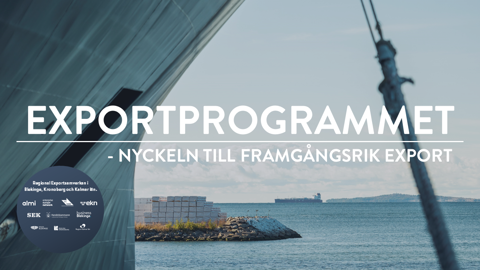 Exportprogrammet - nyckeln till framgångsrik export