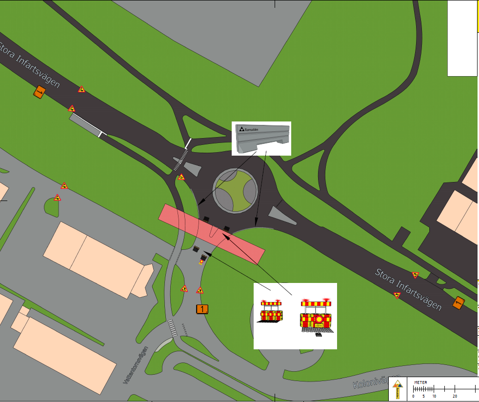 Vattentornsrondellen i Västervik