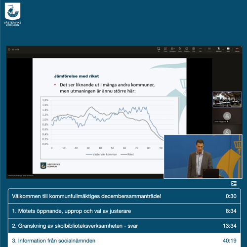 skärmbild från sändningen från kf 20251209