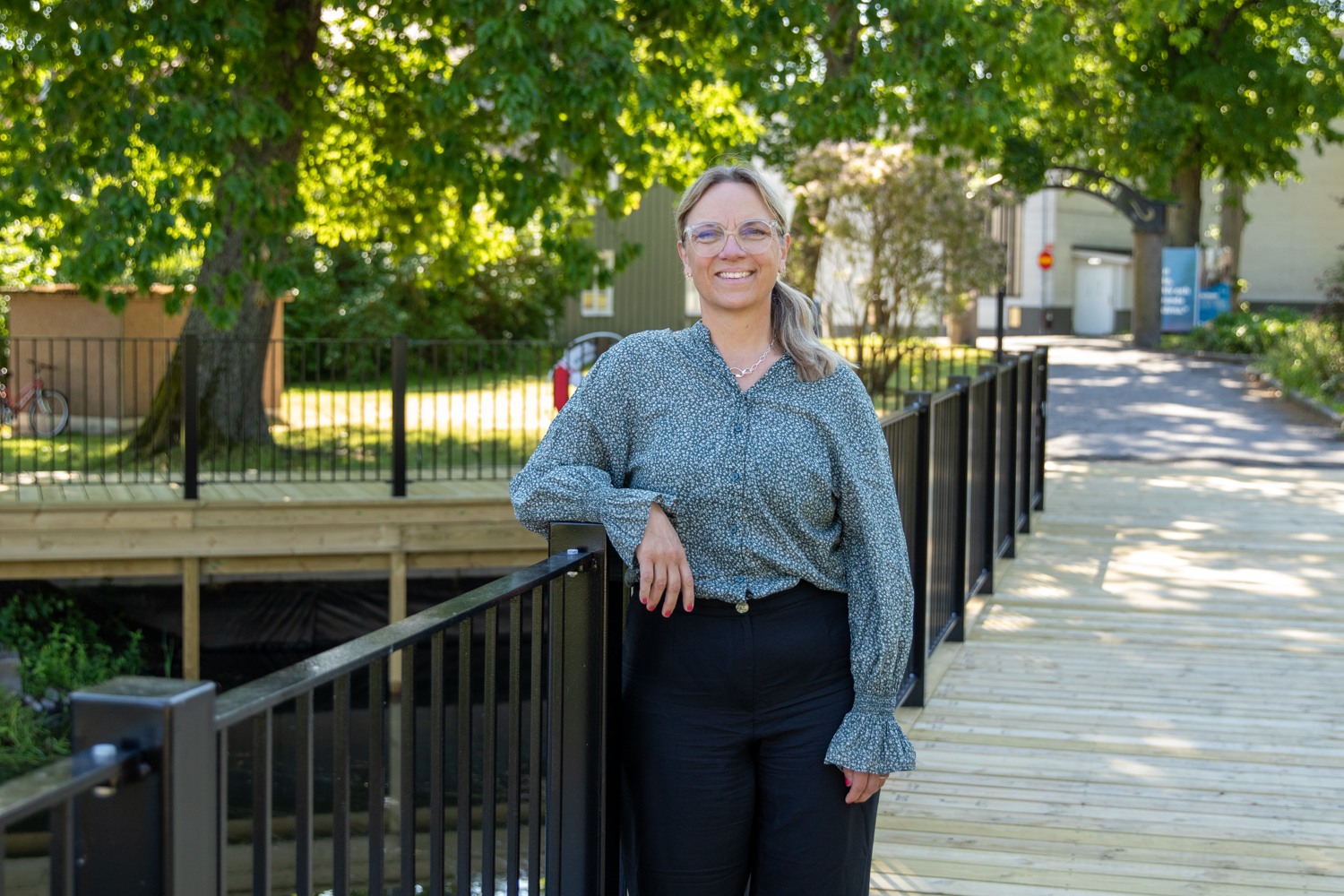 Annika i Stadsparken.