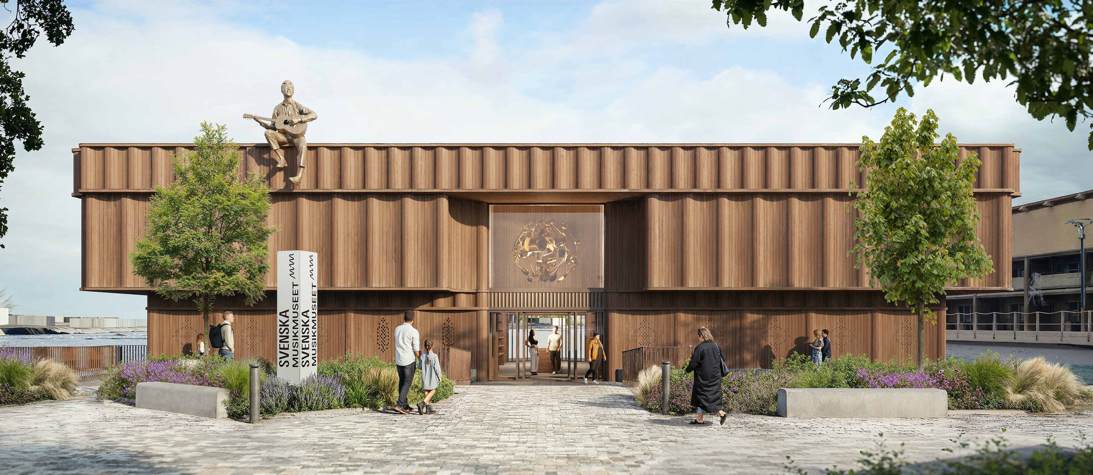 Skissbild på hur Svenska Musikmuseet kan se ut.