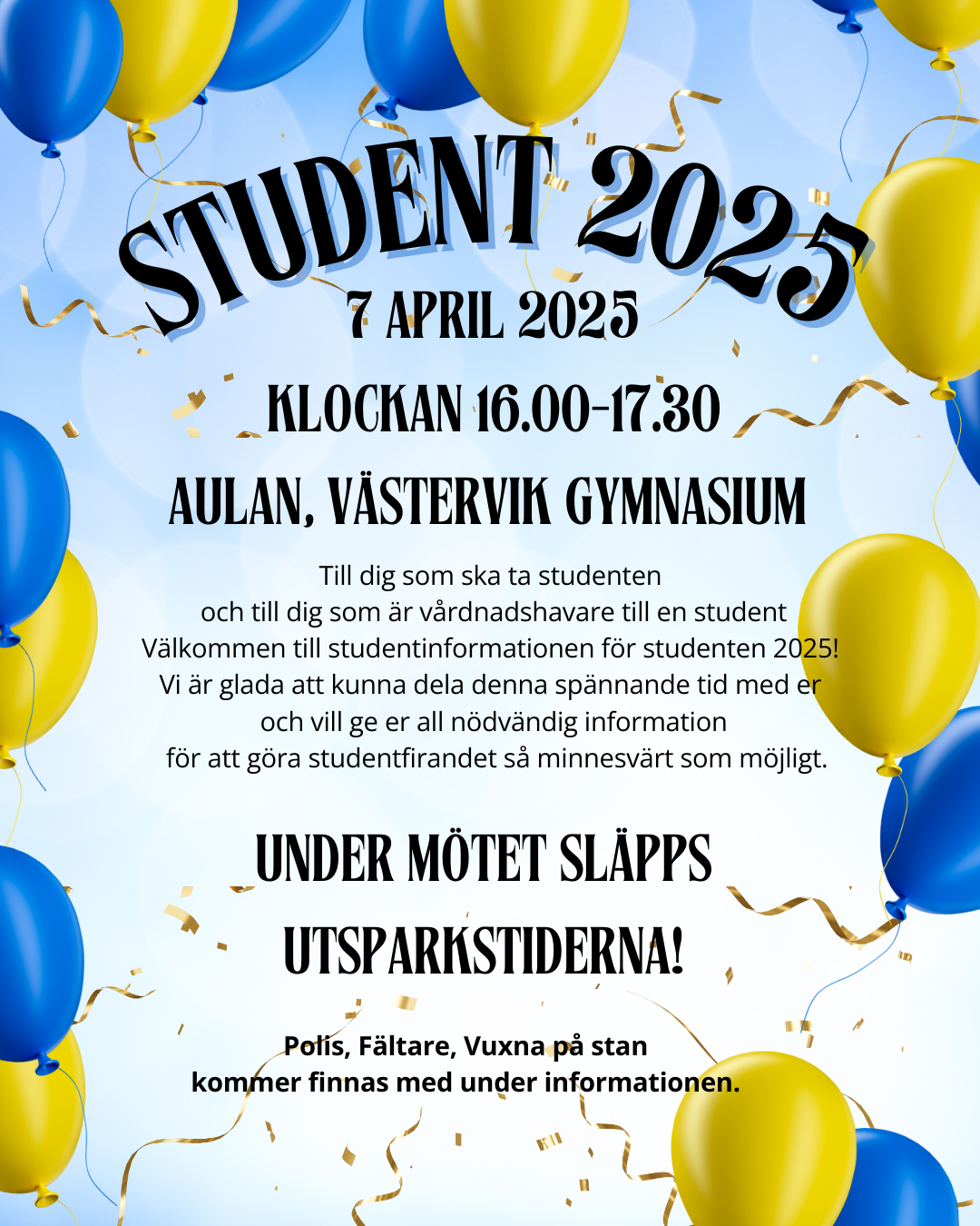 Studentinformation för Studenter och Vårdnadshavare 2025